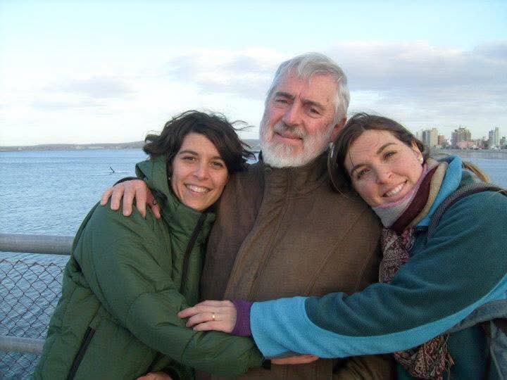 Oscar con Ana y Lucrecia
